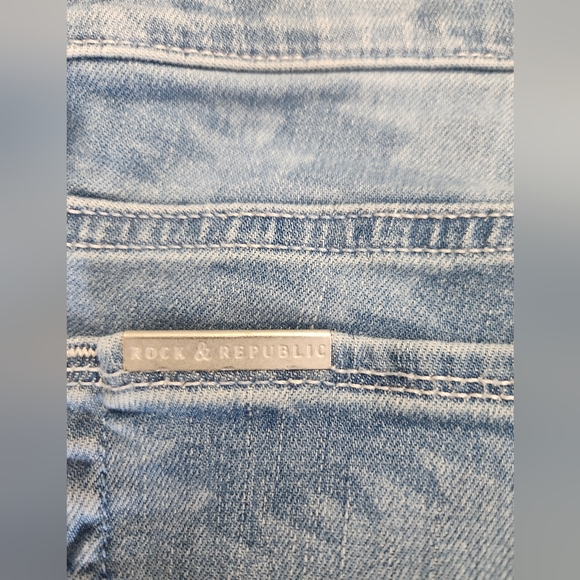 Rock & Republic Stretch Jeans. Style Berlin R010100. Size 10. - Picture 7 of 9
